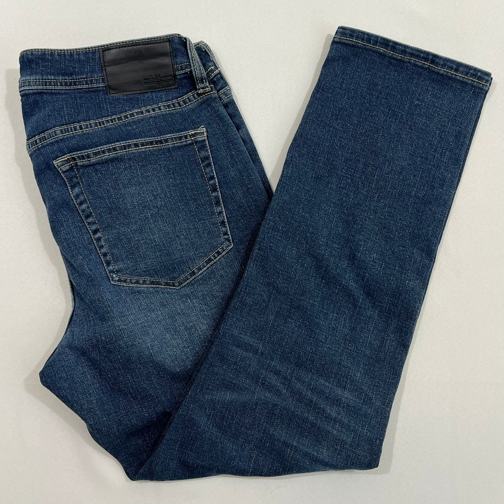 Liverpool Kingston Modern Straight Jeans Del Rey Blue Modern Stretch Mens 33x30